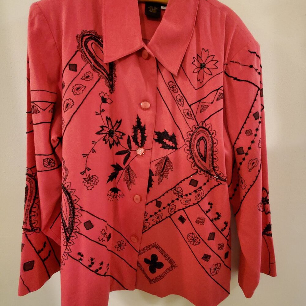 Cocktail Jacket Bala Bala L Hot Pink Silk
